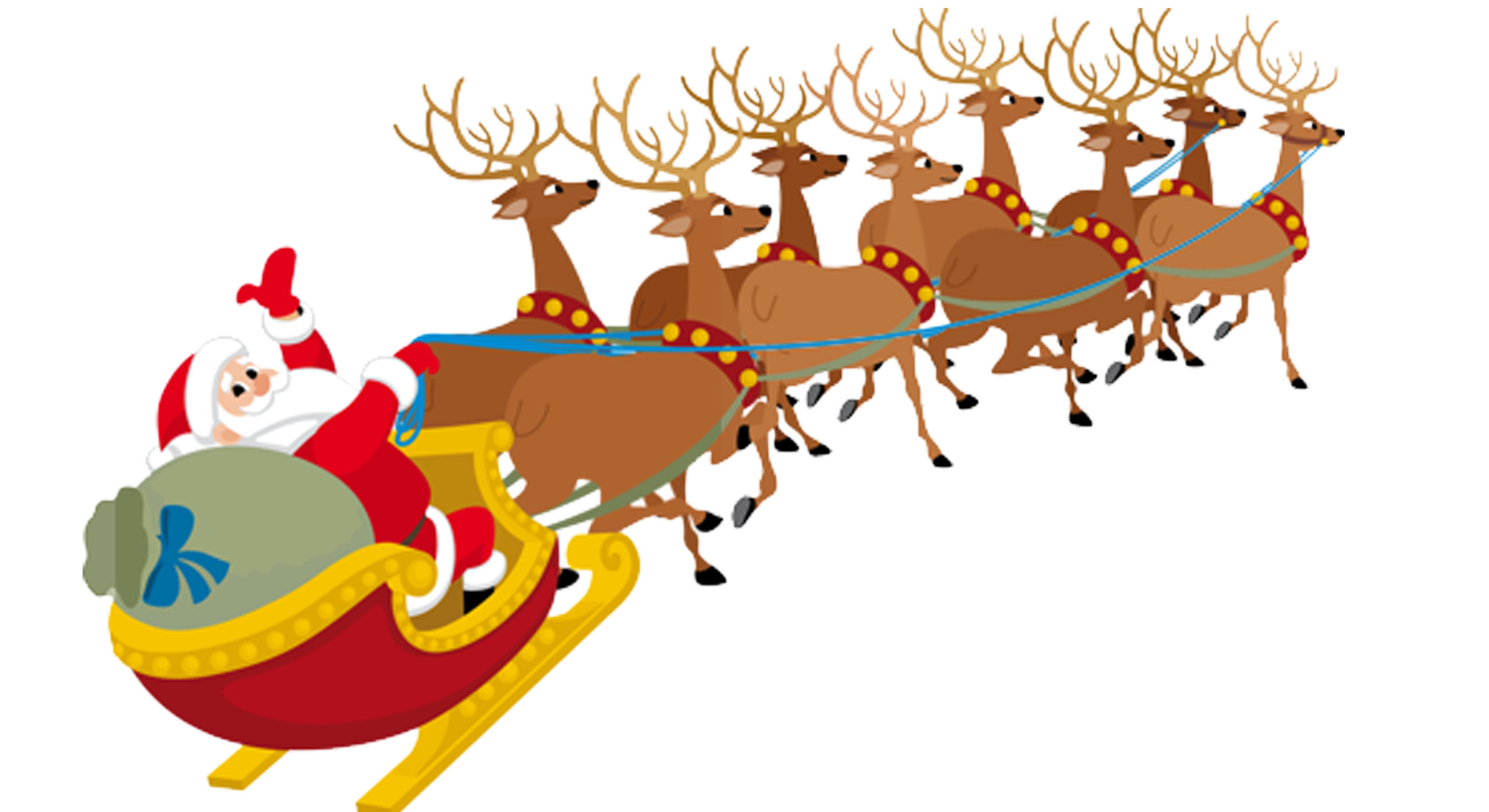 Santa And Sleigh Clipart  | Free download