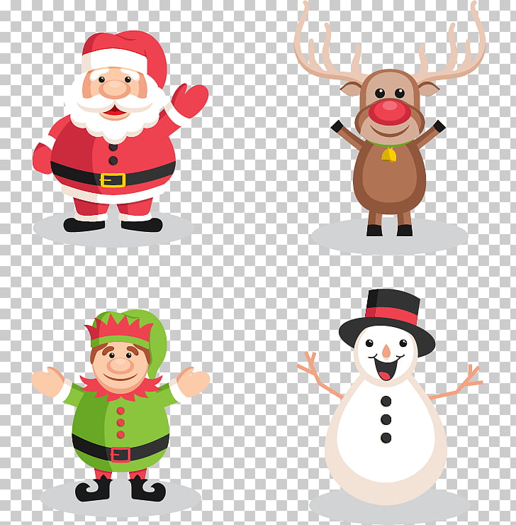 Christmas Characters Cartoon Png Clip Art Library