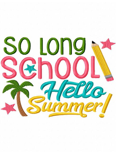 schools out Summer clipart school out summer pencil and in color 