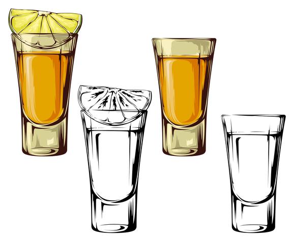 Clip Arts Related To : transparent shot glass clip art. 
