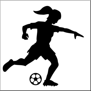 Silhouette Soccer Player  | Free download