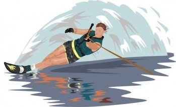 Free Water Skiing Cliparts in AI, SVG, EPS or PSD