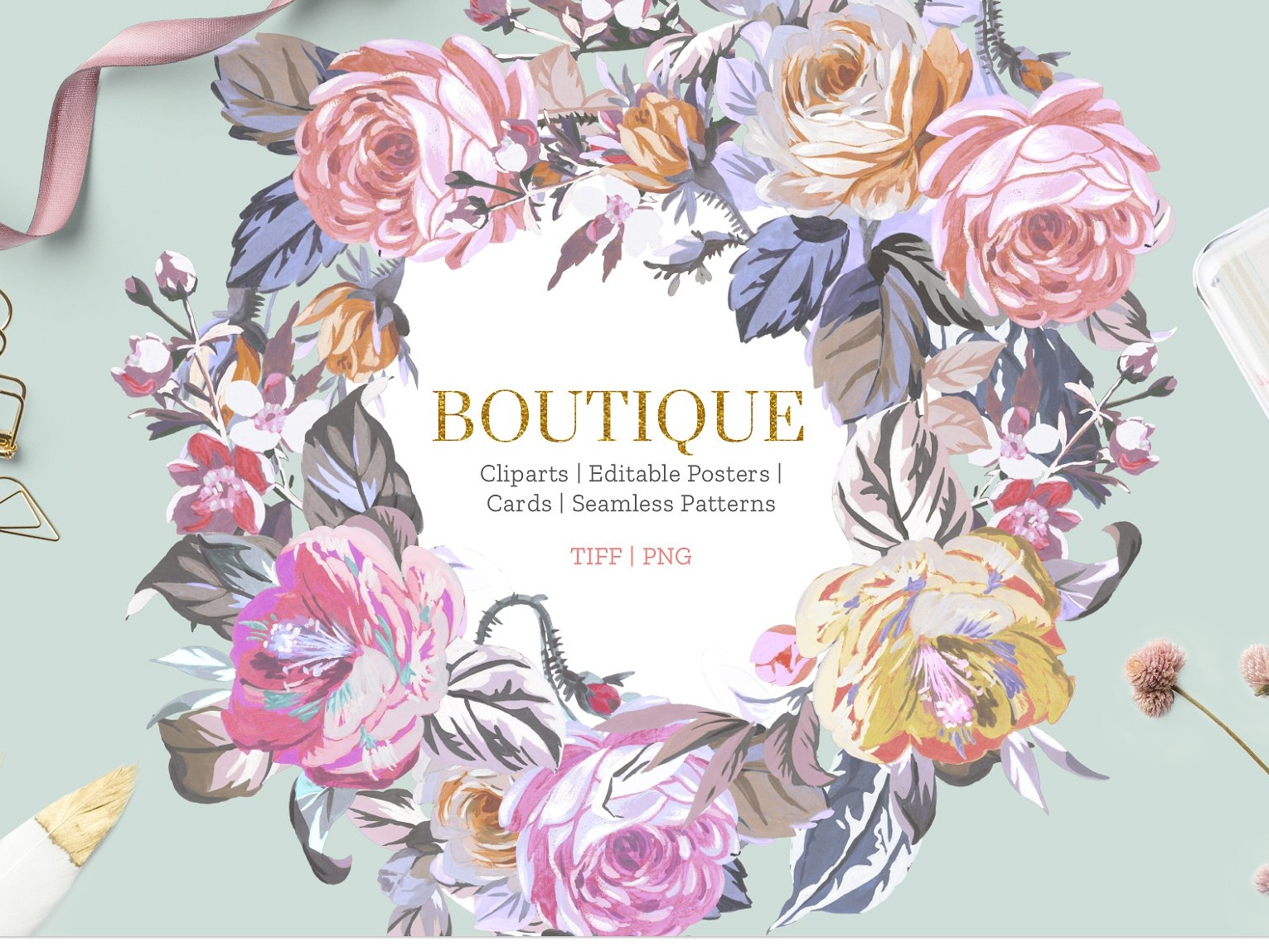 BOUTIQUE, PATTERNS  CLIPARTS by Graphics Collection on Dribbble