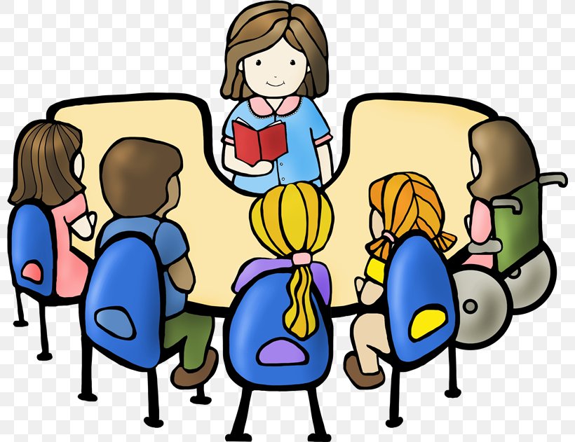 Student Reading Book Discussion Club Clip Art, PNG