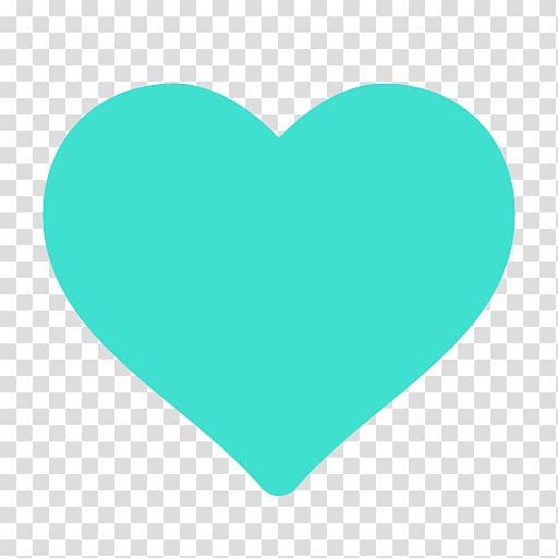 Teal Heart , turquoise transparent background PNG clipart 