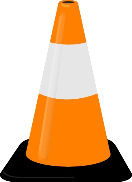 Traffic Cone clip art Free vector in Open office drawing svg 