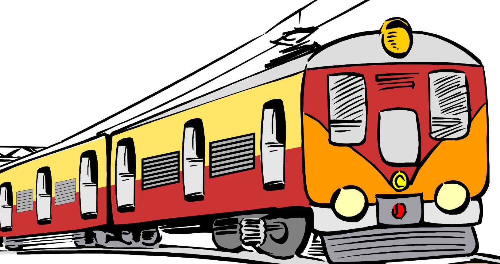 indian railways trains cartoon - Clip Art Library
