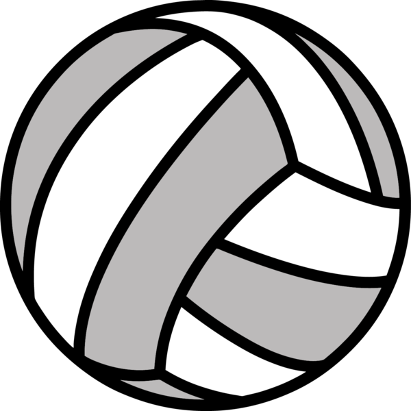 Volleyball Black And White Ball Circle Clipart - Volleyball 