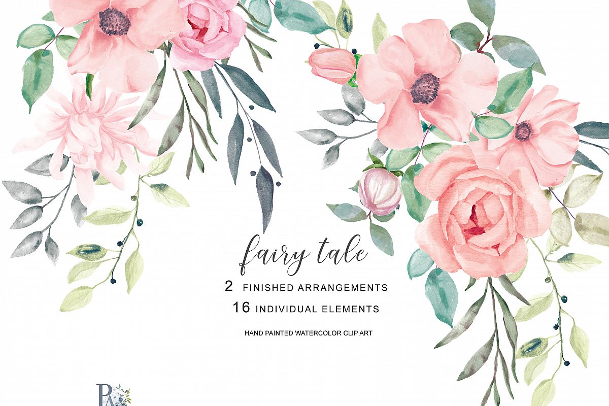Watercolor Floral Clipart  | Free download