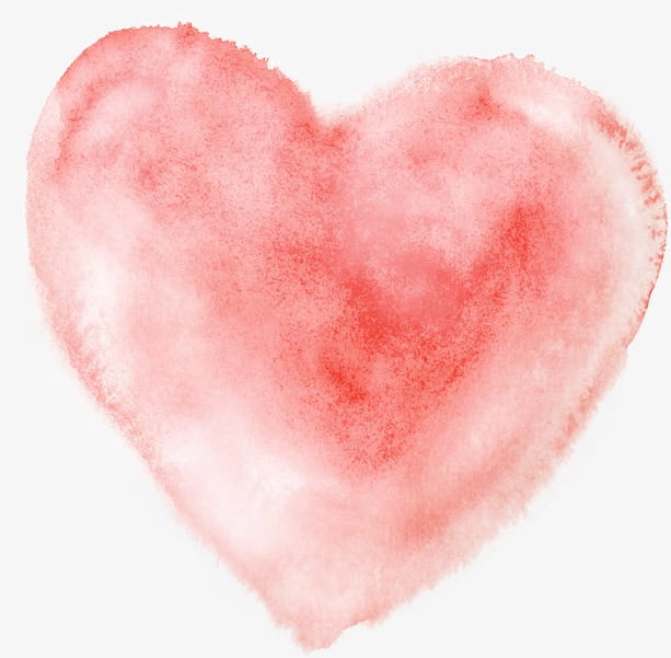 Watercolor heart PNG clipart | free cliparts 