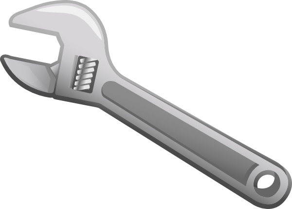 Wrench clip art Free vector in Open office drawing svg 