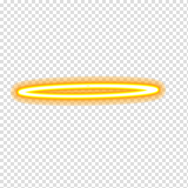 Yellow halo ring, Yellow Font, Saint Halo transparent background 