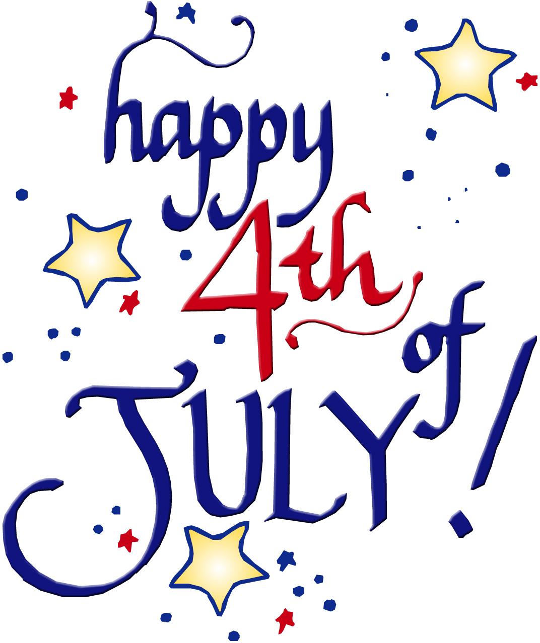 Free Happy 4Th Of July Clipart Black And White, Download Free Happy 4Th