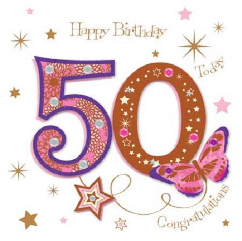 Free Printable 50th Birthday Cards For Her