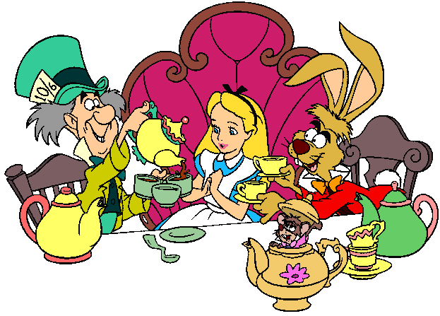 Cartoon Mad Hatter Tea Party Clip Art Library