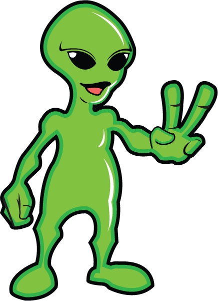 Alien Peace Sign Free Download Clip Art 