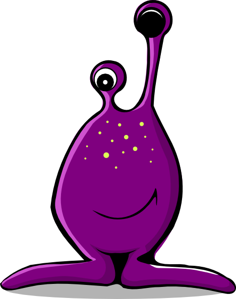 Purple Alien Clip Art 
