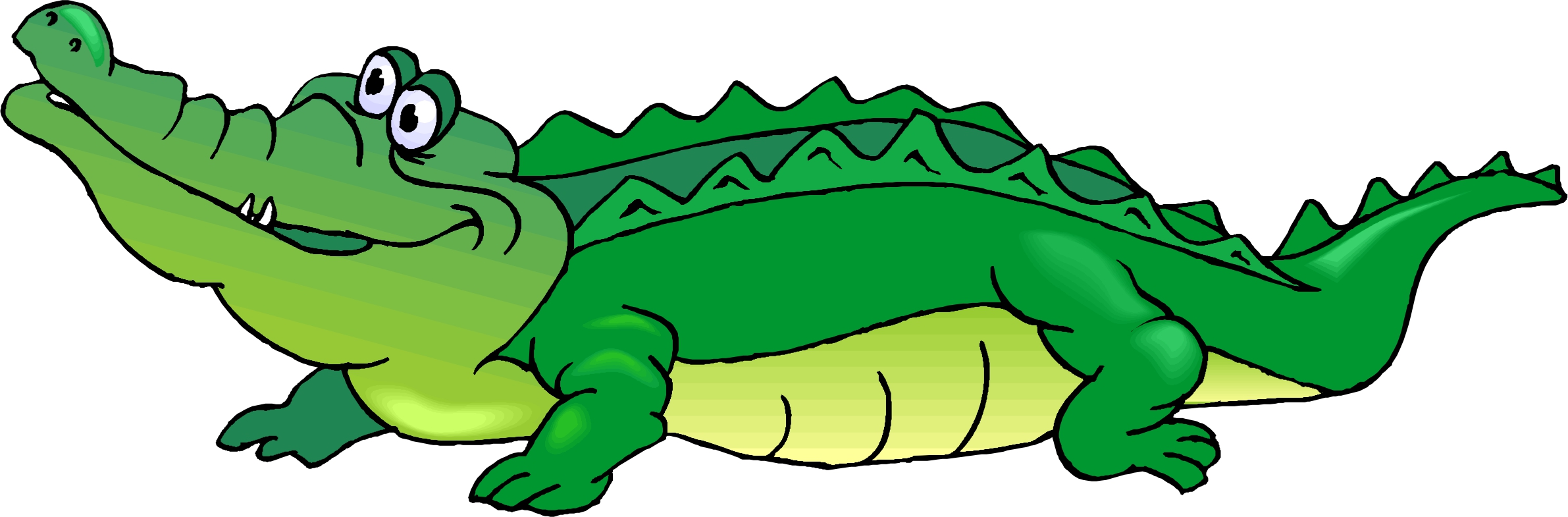 Crocodile Clip Art ,Free Clipart Image,green alligator