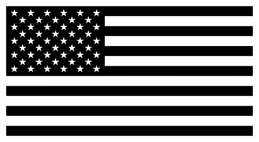 United states flag clipart free black and white collection diysolarpanelsv