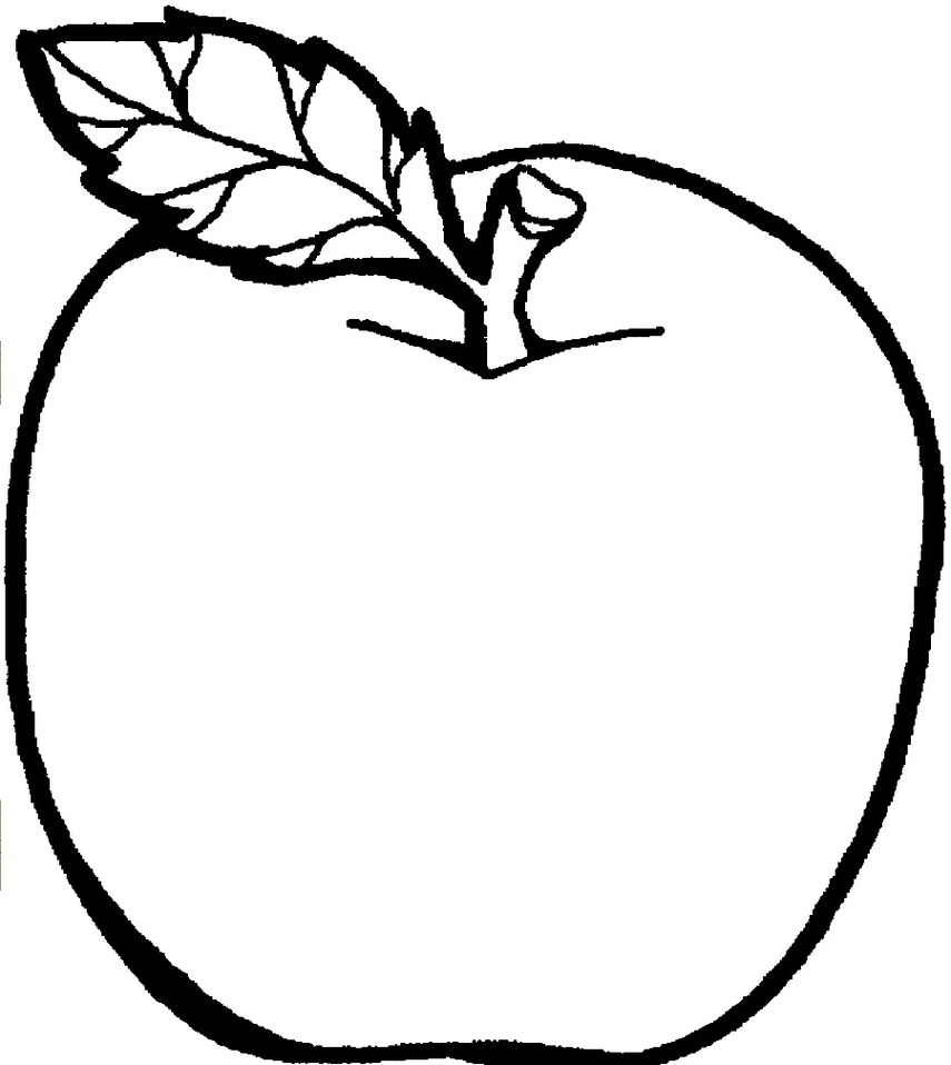 Apple black white apple clip art