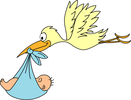 Stork Amp Baby Clipart Free Graphics Of Storks Delivering Babies_www