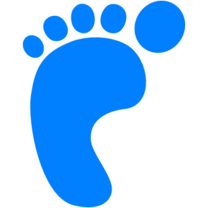 Baby foot clipart 