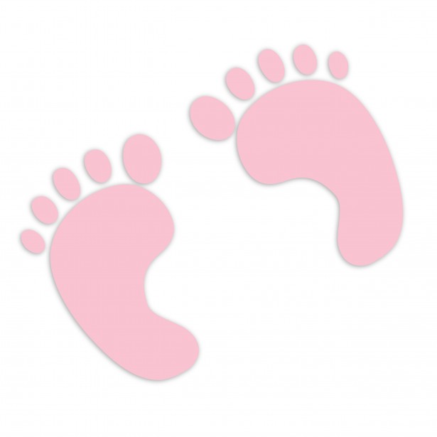 Baby Footprints Pink Clipart Free Stock Photo Public Domain Pictures