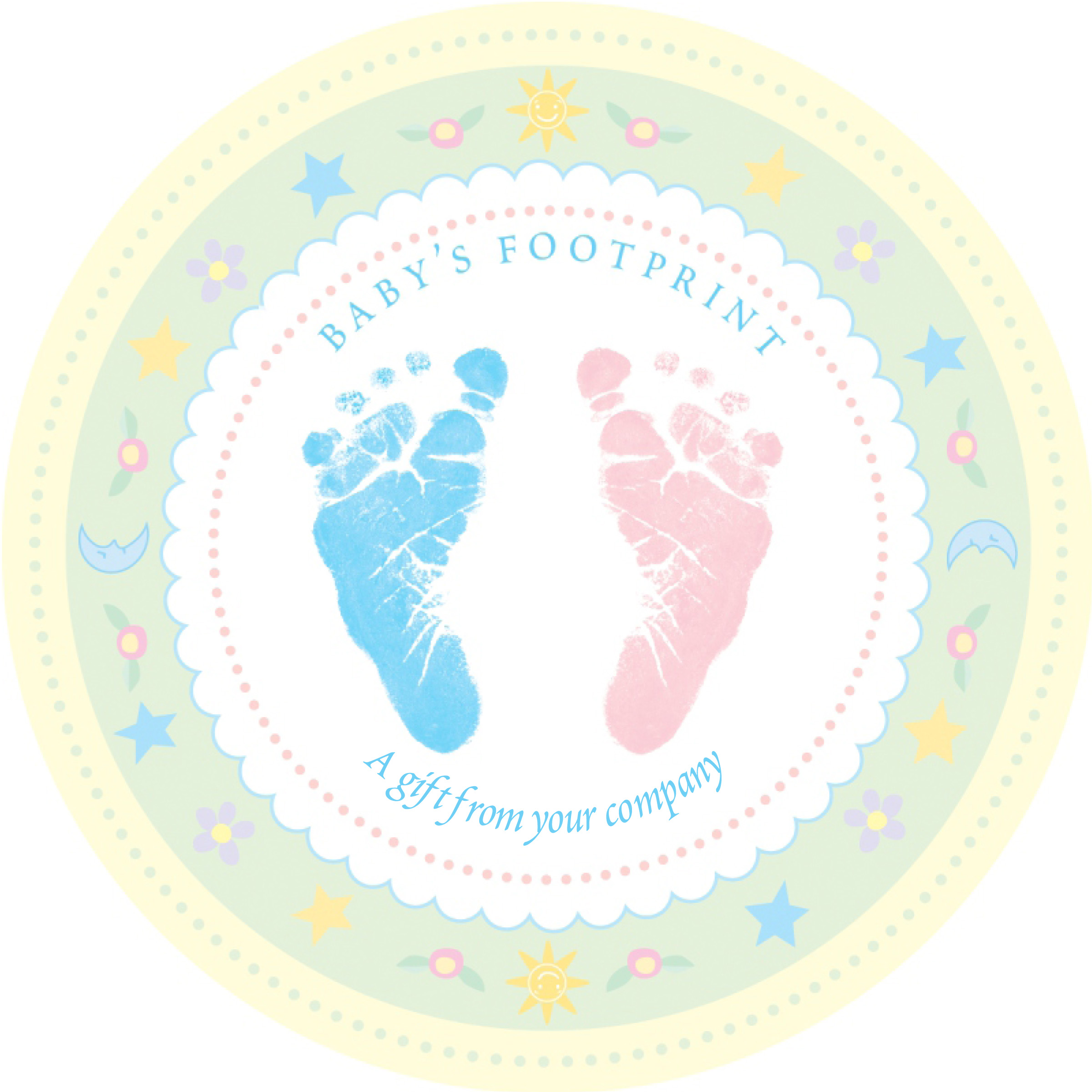 Blue baby feet clip art 