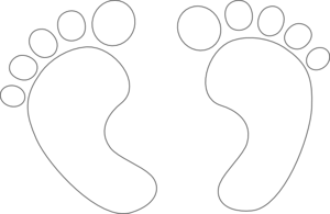 Foot free clip art baby feet borders clipart images image 2 