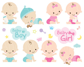 Baby Bunting Banner Clip Art Baby Girl Shower Clipart