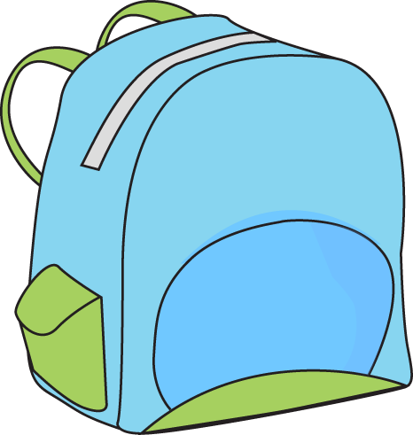 School Backpack Clip Art Image  Free Clipart Images