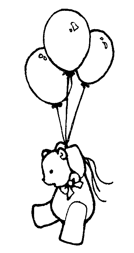 Black and White Balloon Clipart 