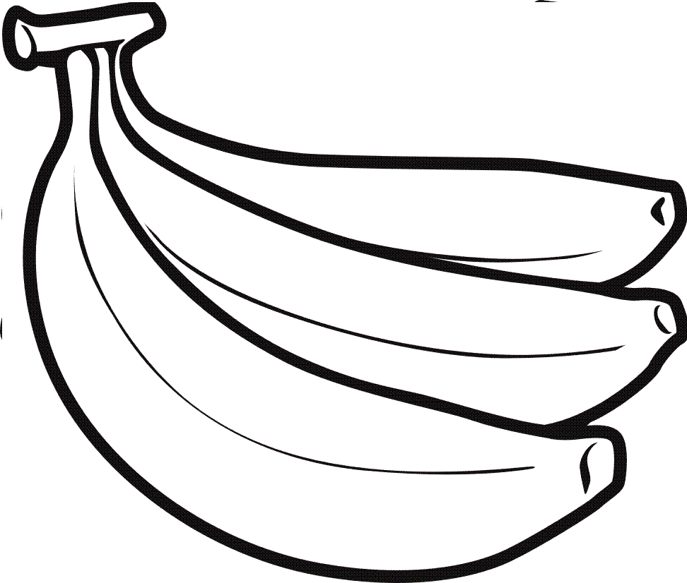 Black and white banana clipart free clipart images 