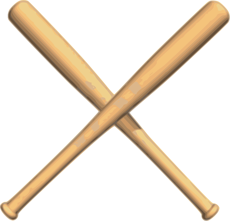Crossed Baseball Bats Clipart Free Download Clip Art Free Clip 