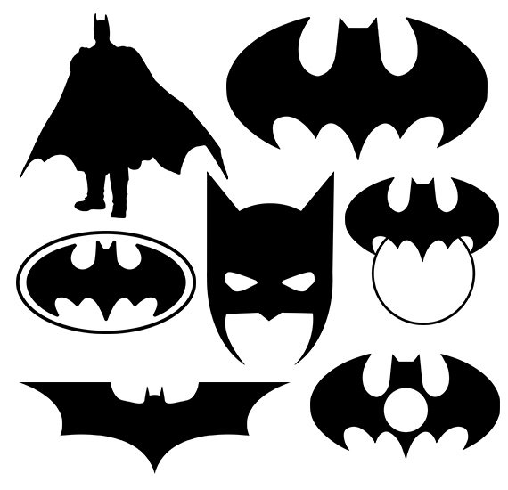 Batman svg silhouette pack Batman clipart digital by elasticcolor 