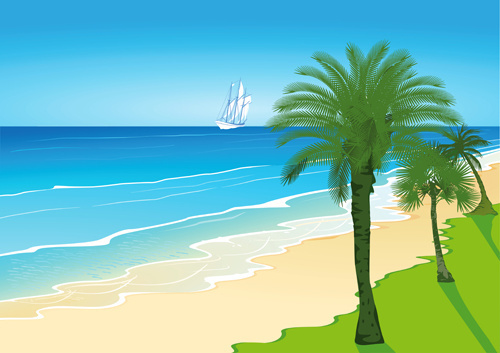 Beach background clipart free vector download (43,946 Free vector 