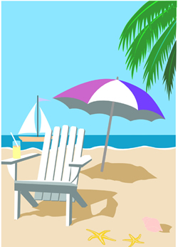 Tropical Beach Chair Clip Art parenting