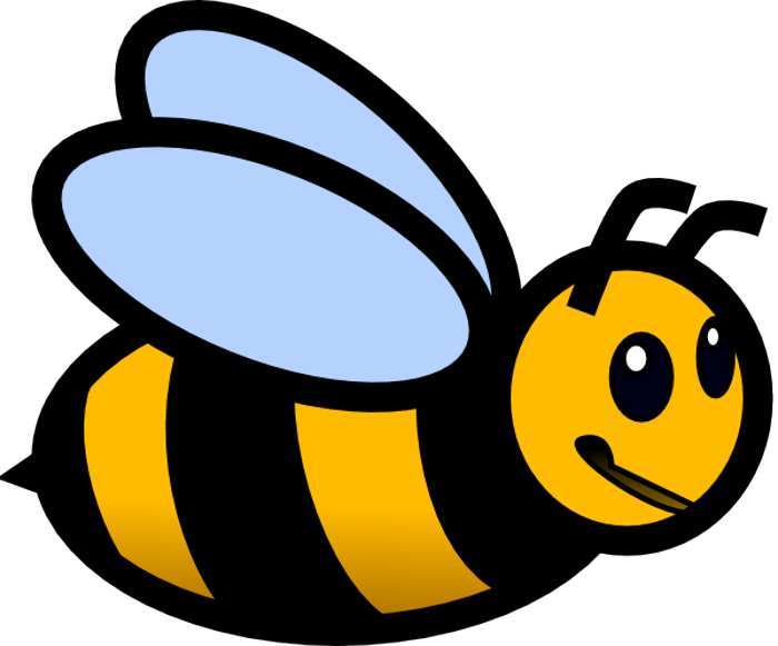 Spelling bee clipart black and white