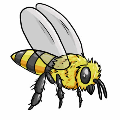 Vector bee clipart