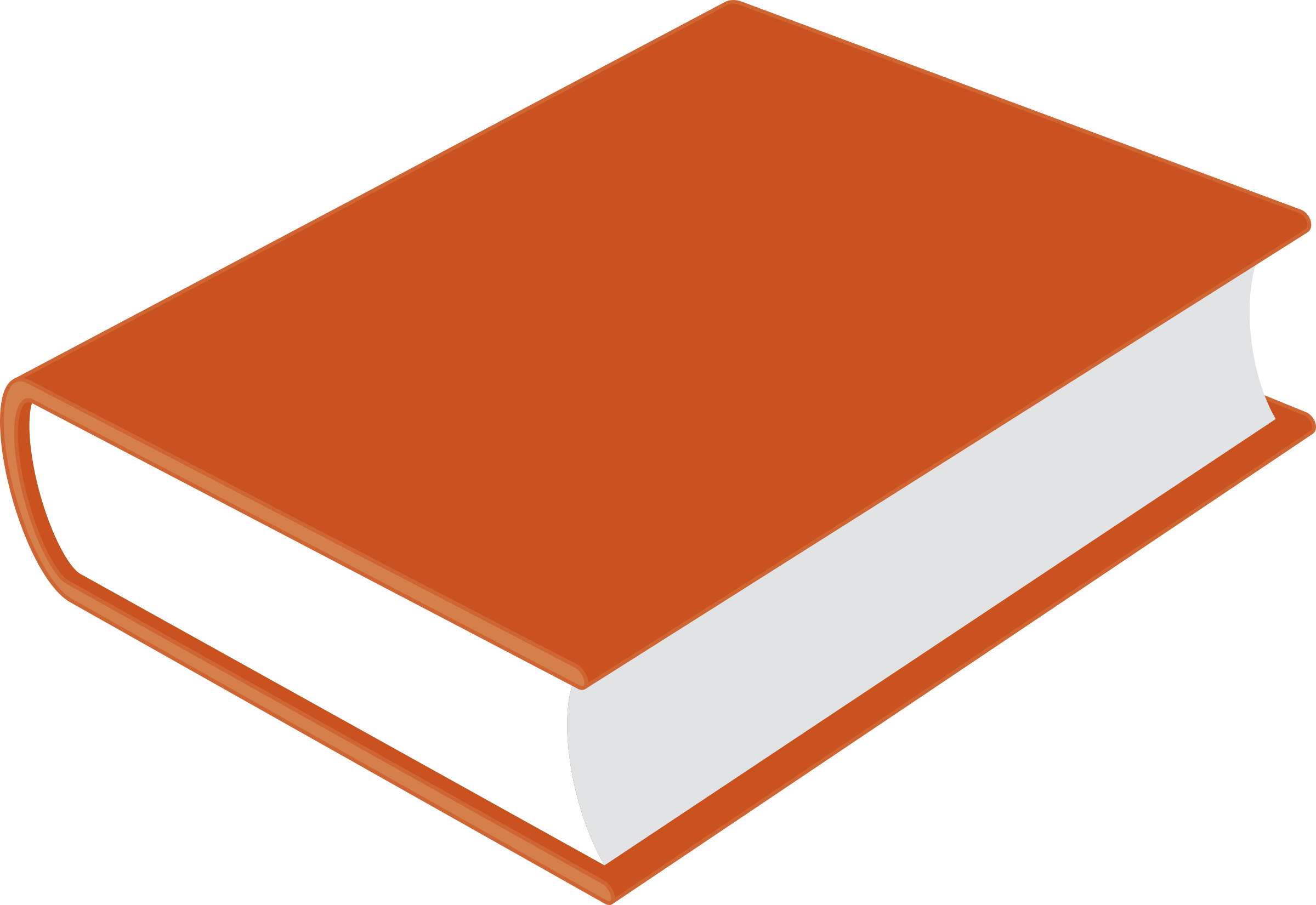 Closed book clipart