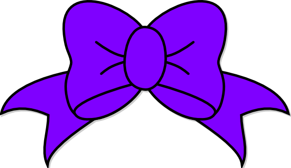 Purple Bow Clip Art 