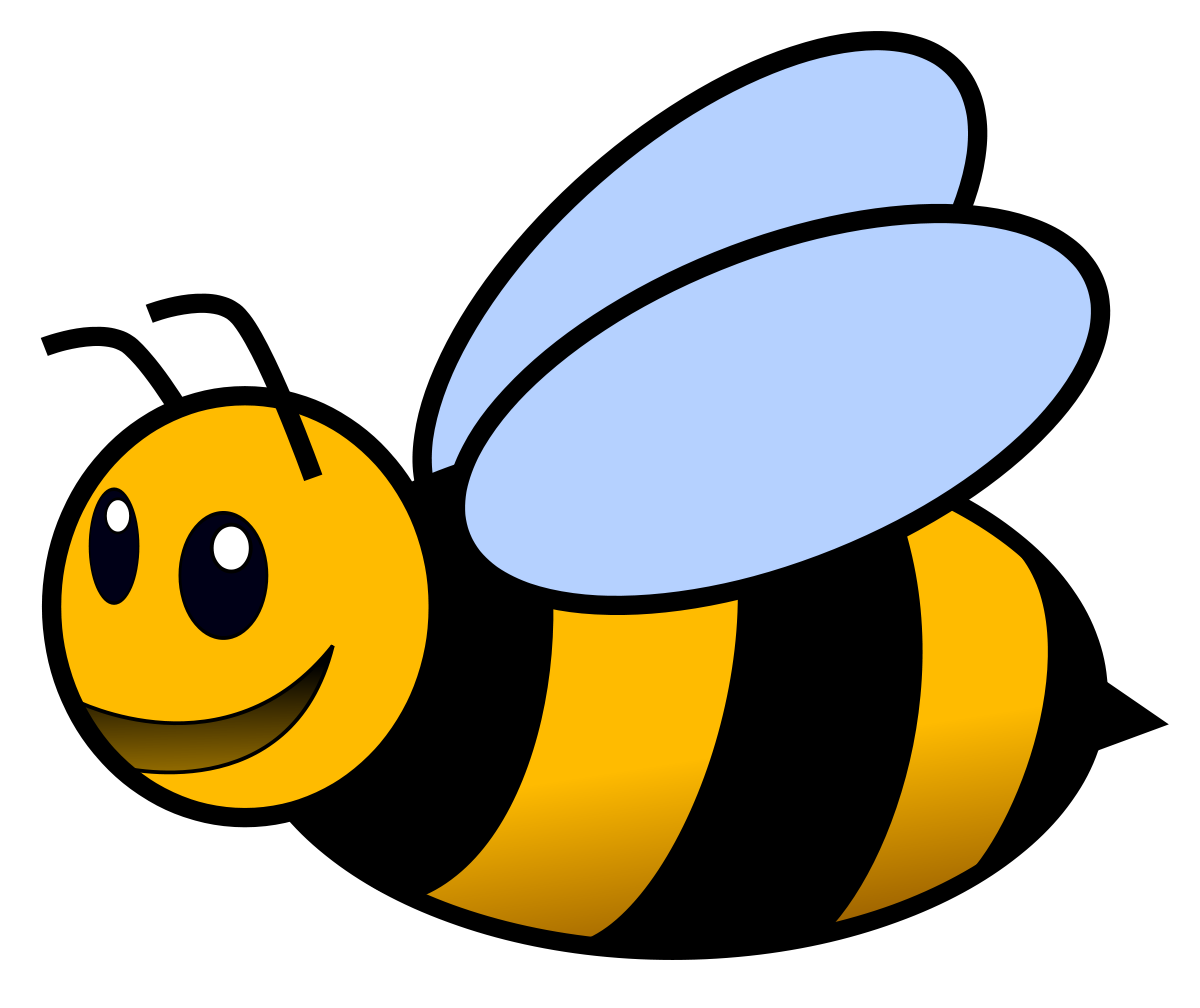 Bees clipart six Pencil and in color bees clipart six