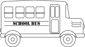 Bus Clipart Black And White