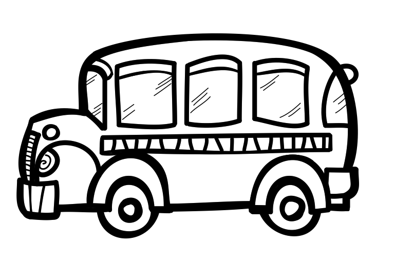 Free Bus Clipart Black And White, Download Free Bus Clipart Black And