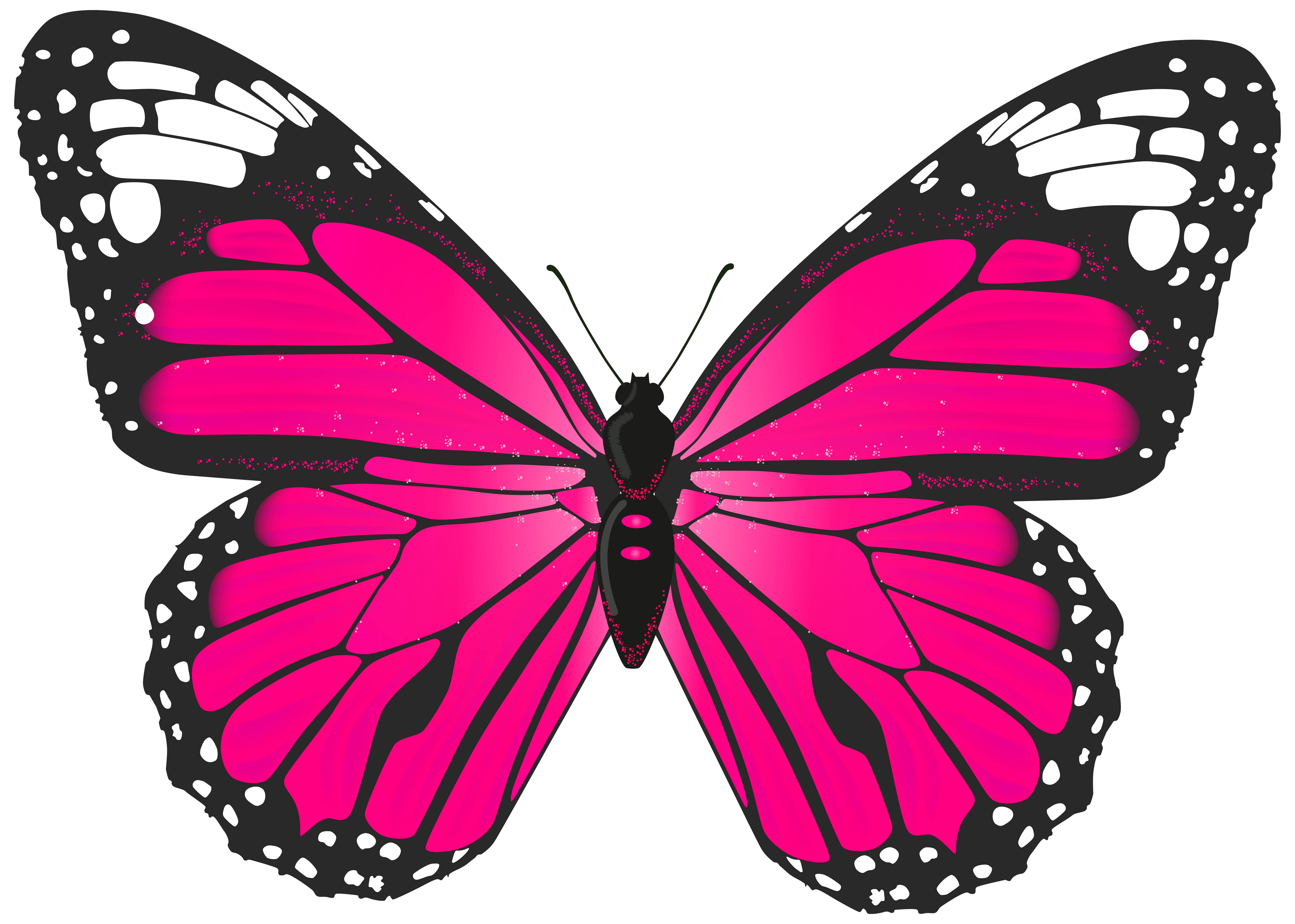Light Pink Butterfly Clip Art – 101 Clip Art_101clipart