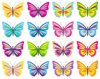 Pink And Purple Butterfly Clipart Clip Art Library_clipart Library