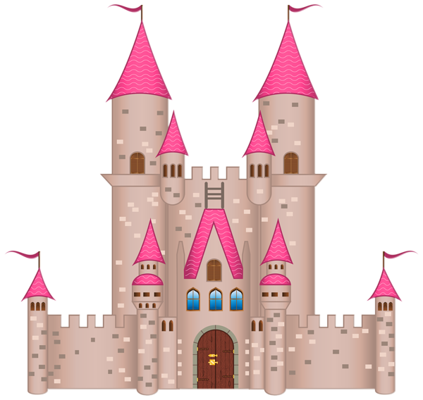Pink Castle PNG Clipart Image Clip Art (Fairytale) 