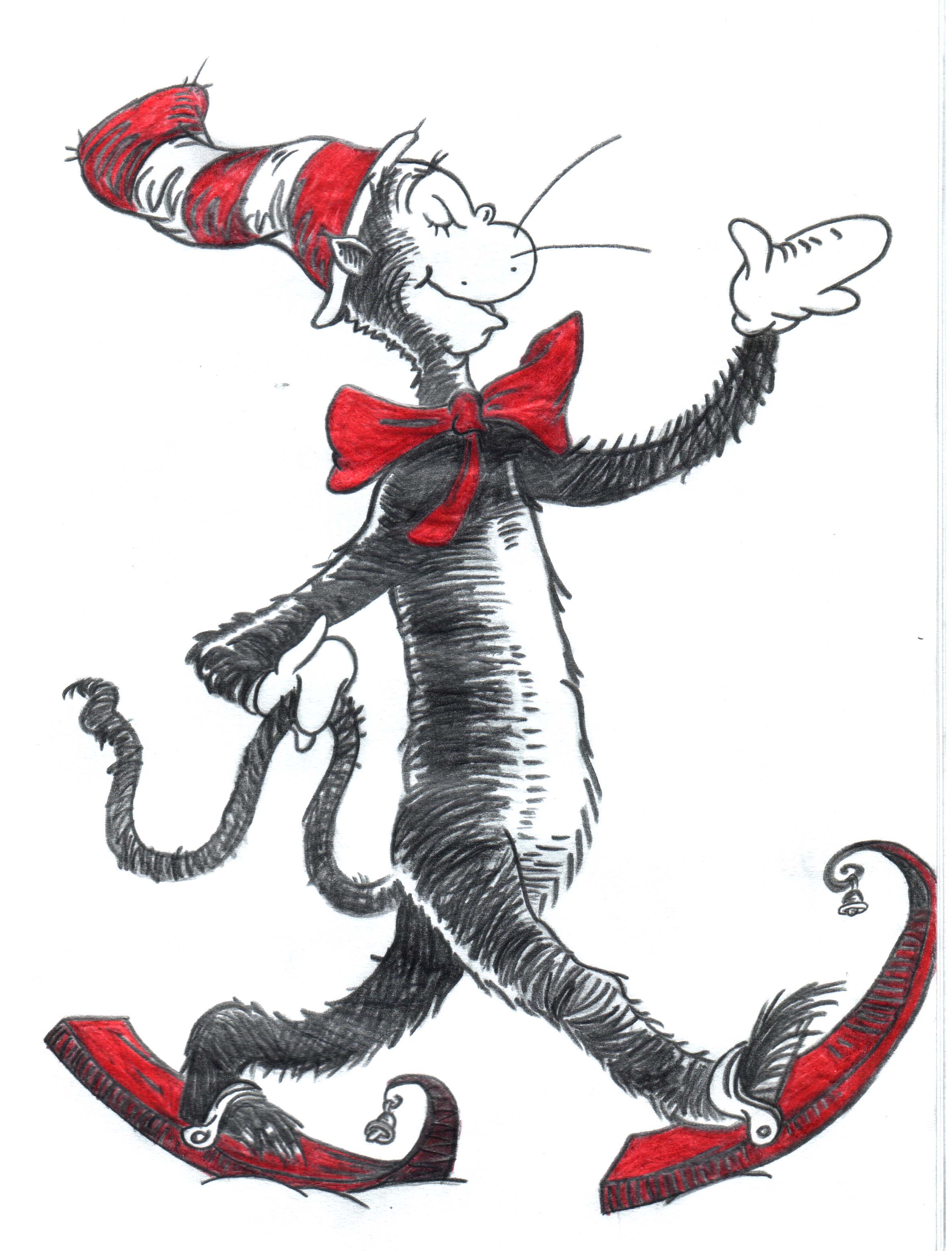 Cat In The Hat Outline Png Cat Wearing Santa Hat Cat Kitten Santa 