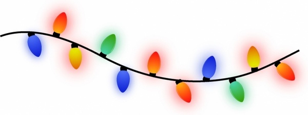 transparent christmas lights vector - Clip Art Library