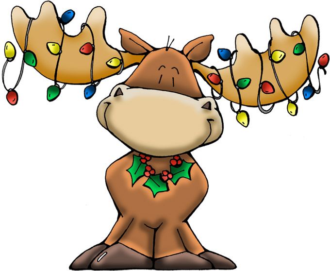 Free Clip art of Christmas Lights Clipart 7972 Best Reindeer With 